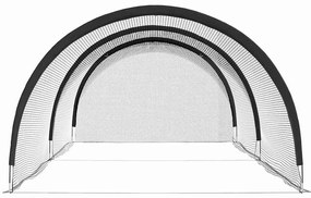 vidaXL Μπέιζμπολ & Σόφτμπολ Μαύρο 702 x 369,5 x 243,5 cm Πολυεστέρας