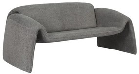 ΚΑΝΑΠΕΣ ΔΙΘΕΣΙΟΣ LAFORGE HM9680.01 ΜΕΤΑΛΛΙΚΟΣ ΣΚΕΛΕΤΟΣ-ΓΚΡΙ ΜΠΟΥΚΛΕ ΥΦΑΣΜΑ 160x80x63Υεκ.