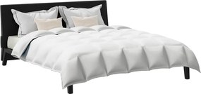 vidaXL Σετ Παπλωμάτων με μαξιλάρι 3 pcs Λευκό Φτέρος