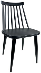 Καρέκλα Τραπεζαρίας ArteLibre CYGNET Μαύρο PP/Μέταλλο 46x43x78cm