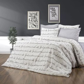 Παπλωματοθήκη Αρίσβη 471 White DimCol Queen Size 220x240cm Βαμβάκι-Πολυέστερ