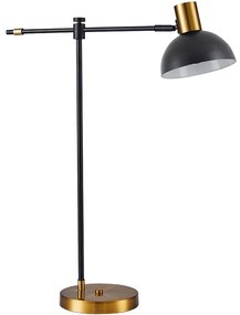 Φωτιστικό Επιτραπέζιο Adept 77-8343 44x16x56cm 1xE27 60W Black-Gold Homelighting Μέταλλο