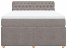 ΚΡΕΒΑΤΙ BOXSPRING ΜΕ ΣΤΡΩΜΑ TAUPE 140X200 ΕΚ. ΥΦΑΣΜΑΤΙΝΟ 3287490