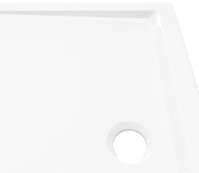 vidaXL Βάση Ντουζιέρας Ορθογώνια Λευκή 70x90 εκ. από ABS