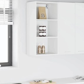 vidaXL Κρεμαστό ντουλάπι Λευκό 40 x 29,5 x 80 εκ. Επεξεργασμένο ξύλο