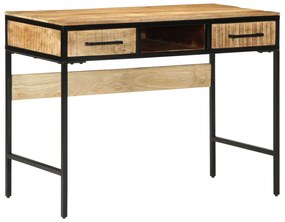vidaXL Γραφείο  100x50x75 εκ. Μασίφ Ξύλο Rough Mango