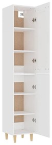 vidaXL Ντουλάπι Λευκό 35 x 34 x 180 εκ. από Επεξεργασμένο Ξύλο