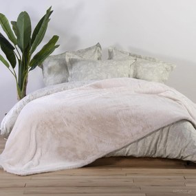 Κουβέρτα Γούνινη Υπέρδιπλη (220x240) Nef-Nef Homeware Warmer Ecru