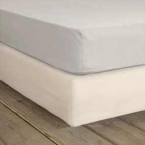 Σεντόνι Unicolors Με Λάστιχο Oat Beige Nima King Size 185x240cm 100% Βαμβάκι