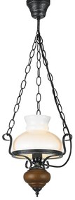 Φωτιστικό Κρεμαστο Aca DLA0411 CHALET Καφέ (Brown)