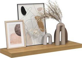 vidaXL Ράφι Τοίχου Επιτοίχιο Καφέ 80 x 23,5 x 3,8 cm