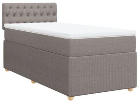 ΚΡΕΒΑΤΙ BOXSPRING ΜΕ ΣΤΡΩΜΑ TAUPE 80X200 ΕΚ. ΥΦΑΣΜΑΤΙΝΟ 3289594