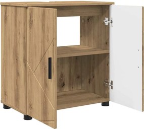 vidaXL Ντουλάπι Μπάνιου με αποθήκευση Artisan Oak 61 x 35 x 64 εκ.