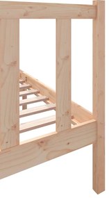 vidaXL Πλαίσιο Κρεβατιού 120 x 190 εκ. Μασίφ Πεύκο Small Double