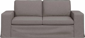 vidaXL Καναπές 140cm Taupe Μέταλλο