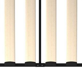 vidaXL Πλαίσιο για Καναπέ - Κρεβάτι Μαύρο 90 x 200 εκ. Μεταλλικό
