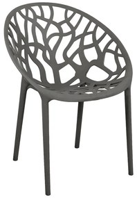 Πολυθρόνα Daren pp σε ανθρακί απόχρωση 59x60x79,5εκ Υλικό: PP 326-000029