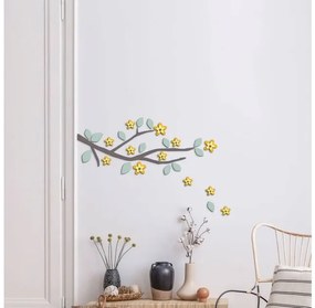 Αφρώδη Αυτοκόλλητα Τοίχου Yellow Branch M 54514 Ango-54514-Κίτρινο 54514