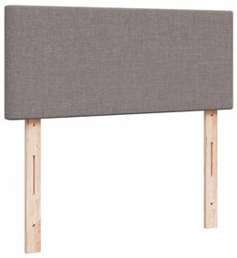 Οθωμανικό κρεβάτι με στρώμα Taupe 120x190 cm Ύφασμα - Μπεζ-Γκρι