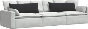 vidaXL Μαξιλάρι Καναπέ 2 τμχ. Βελούδο Μαύρο 120 x 40 cm