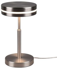 Φωτιστικό Επιτραπέζιο Franklin 526510107 6W Led Φ14cm 25cm Nickel Mat Trio Lighting Metal