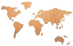 Πίνακας Ανακοινώσεων από Φελλό σε Σχήμα Παγκόσμιος Χάρτης με Πινέζες Cork World Map 102 x 0.5 x 50 cm Atmosphera 169357