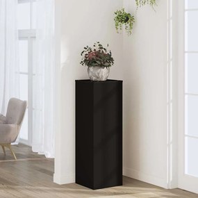 vidaXL Βάση Γλάστρας Μαύρο 33 x 33 x 100 εκ. από Επεξεργασμένο Ξύλο