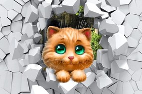 Εικόνα χαριτωμένο γατάκι - 60x40