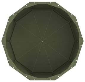 vidaXL Γλάστρα Ελιά Πράσινη 60 x 60 x 35 cm Ατσάλι