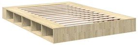 vidaXL Πλαίσιο Κρεβατιού Sonoma Δρυς 140x200 εκ. Επεξεργασμένο Ξύλο