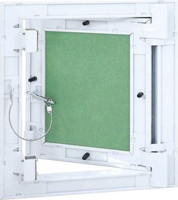 vidaXL Πάνελ Πρόσβασης Πράσινο και Ασημί 30 x 30 cm