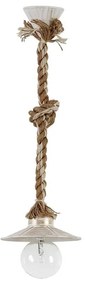Φωτιστικό Οροφής Lp-150K -S- Mix-Rope White-Bronze 31-1104 Heronia Rope, Plastic