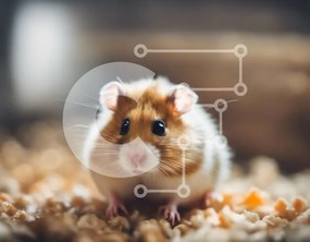 Σετ των 2 Intra Συλλεκτικό Ξύλινο Παζλ Plywood 4mm - Περίεργο χάμστερ με καλαμποκάλευρο Σε Ξύλινο Κουτί - Διαστάσεις: 10x10 cm – 25 κομμάτια