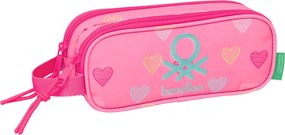 Κασετίνα Benetton Heart Ροζ 21 x 8 x 6 cm