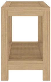vidaXL Τραπέζι Βοηθητικό Μπάνιου 60 x 30 x 45 εκ. από Μασίφ Ξύλο Teak