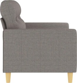 vidaXL Καναπές Διθέσιος Taupe 120 εκ. Υφασμάτινος