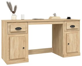 vidaXL Γραφείο με Ντουλάπι Sonoma Δρυς από Επεξεργασμένο Ξύλο