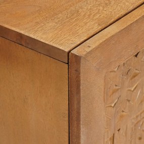 vidaXL Σετ Επίπλων Μπάνιου με ράφι 2 pcs Καφέ Επεξεργασμένο ξύλο