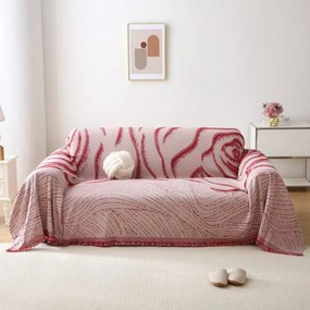 Beauty Home Ριχτάρια σετ 2τμχ Art 8611 (180x250 + 180x300) Κόκκινο