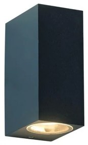Απλίκα Φωτιστικό Τοίχου LED 2xGU10 3W IP65 Ορθογώνιο ACA-SL8111GU10G-Γκρι SL8111GU10G