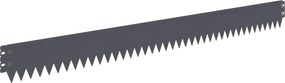 vidaXL Περίγραμμα γκαζόν 10 τμχ. 103 x 10 εκ Steel Ανθρακί