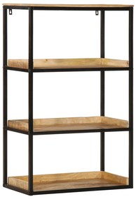 vidaXL Βιβλιοθήκη 70x35x110 εκ. Μασίφ Ξύλο Χοντρό Μάνγκο