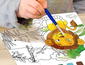 Χρωμοσελίδες Animals Colorem με ενσωματωμένα χρώματα - 21x28.5cm
