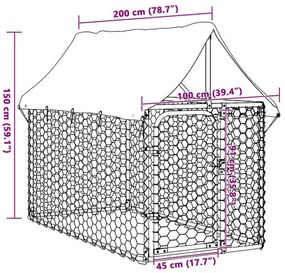 ΚΛΟΥΒΙ ΣΚΥΛΟΥ ΕΞΩΤΕΡΙΚΟΥ ΧΩΡΟΥ 200 X 100 X 150 ΕΚ. ΜΕ ΣΤΕΓΑΣΤΡΟ 171496