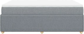 vidaXL Κρεβάτι Boxspring με Στρώμα Αν. Πράσινο 160x200εκ Υφασμάτινο