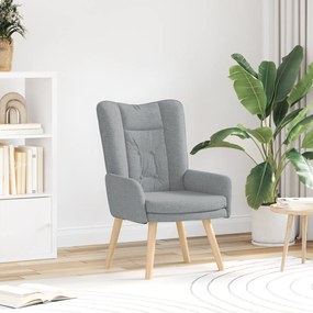 vidaXL Χαλάρωση Πολυθρόνα Ανοιχτό Γκρι Ύφασμα