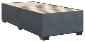 ΚΡΕΒΑΤΙ BOXSPRING ΜΕ ΣΤΡΩΜΑ ΣΚΟΥΡΟ ΓΚΡΙ 90X190 ΕΚ. ΒΕΛΟΥΔΙΝΟ 3286199