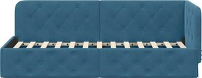 vidaXL Κρεβάτι Γωνίας Μπλε 80 x 200 cm Βελούδο