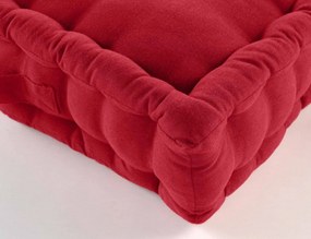 Μαξιλάρι Δαπέδου Twily Douceur d'intérieur - 50x50x10cm - Κόκκινο