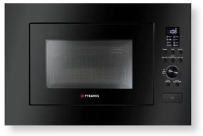 Pyramis 30 Μαύρος Φούρνος Μικροκυμάτων Εντοιχιζόμενος 59,5x39x39,5 cm